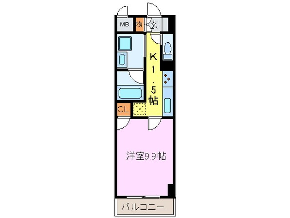 スタジオスクエア大須の物件間取画像